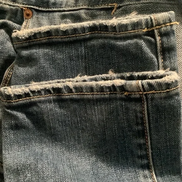AE Stretch SKINNY Jeans Distressed/Destroyed Size 6 Long from 2011 - Picture 6 of 6
